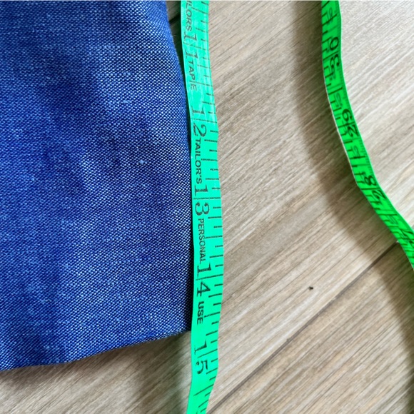 BANANA REPUBLIC Linen Blend Blazer, Denim Blue, Size 12 - Picture 12 of 13